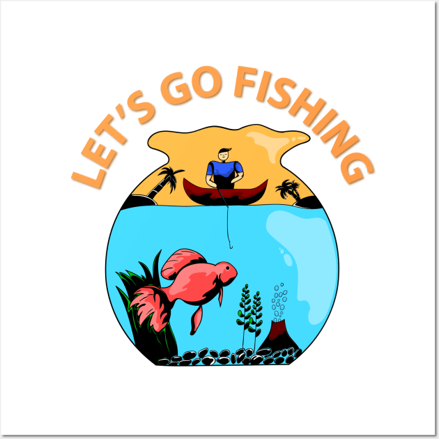 let's go fishing Wall Art by perfunctory